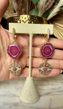 Load image into Gallery viewer, Agate Slice Earrings
