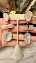 Load image into Gallery viewer, Pink Quartz Earrings
