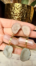 Load image into Gallery viewer, Pink Quartz Earrings
