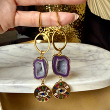 Load image into Gallery viewer, Evil eye Earrings
