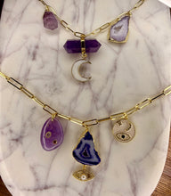 Load image into Gallery viewer, Amethyst Charm  Necklace
